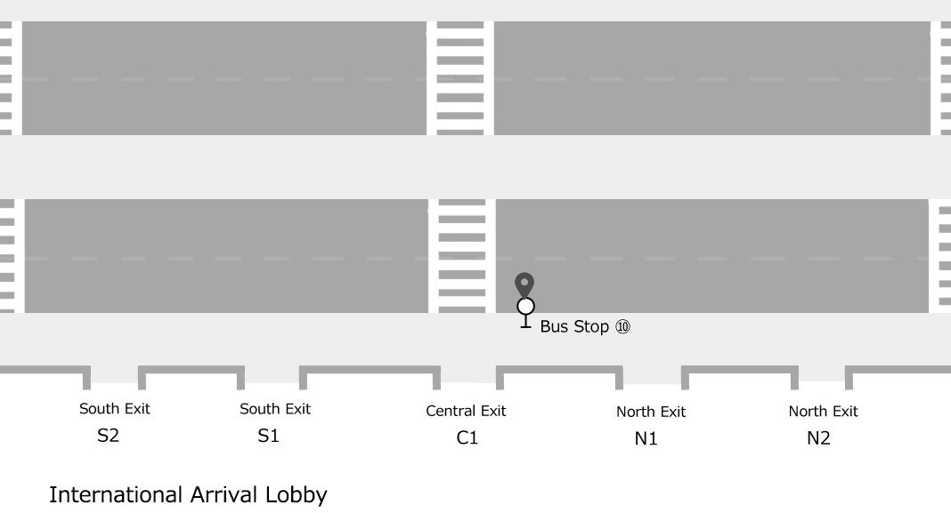 Terminal 2 1F Bus Stop 10